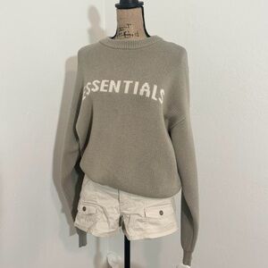 fear of god pistachio cream knit sweater